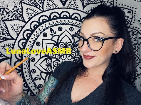 ASMR My First Roleplay! ✏️💛 Southern Accent Mental Health Facility Intake Questionnaire.