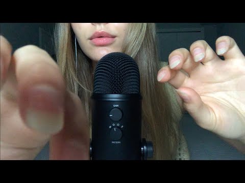 ASMR plucking your negative energy away | hand movements, mouth sounds, word repetition, hand sounds