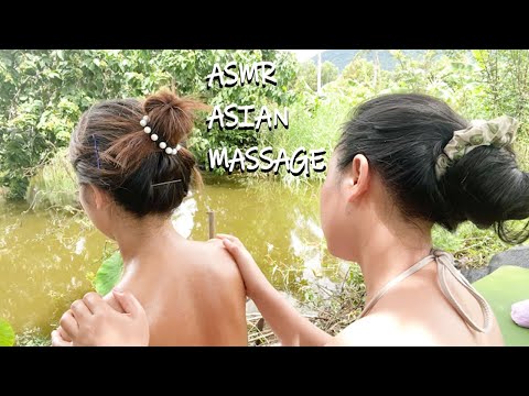 [Nature ASMR Asian masage] Get her professional massage at the recreational forest. part3