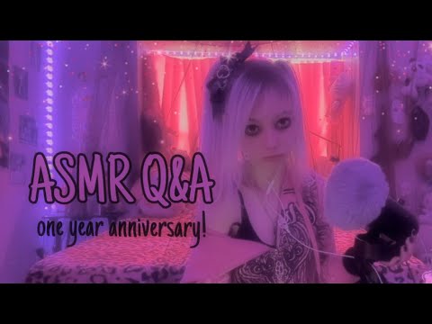 ASMR Q&A for my 1 year youtube anniversary!💞