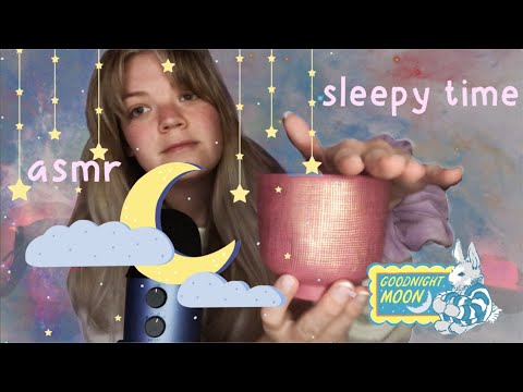 sleepy time asmr 🛌 💤 soothing tingly sounds & soft gentle whispering for relaxation & sleep ✨😴