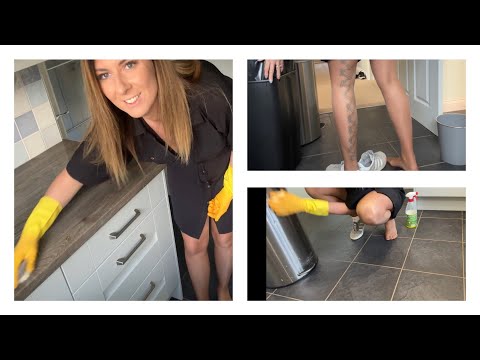 Clean With Me! Post Christmas Tidy - Amazing Scrubbing Sounds ASMR