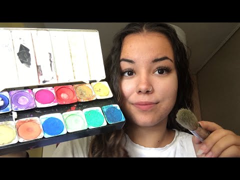 ASMR Painting Your Face For a Party | Roleplay