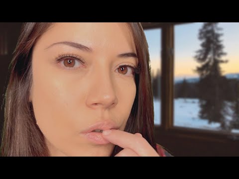 ASMR Kisses At Our Cabin ~ Finger Licking, Mouth Sounds, Close Up Personal Attention | 4K
