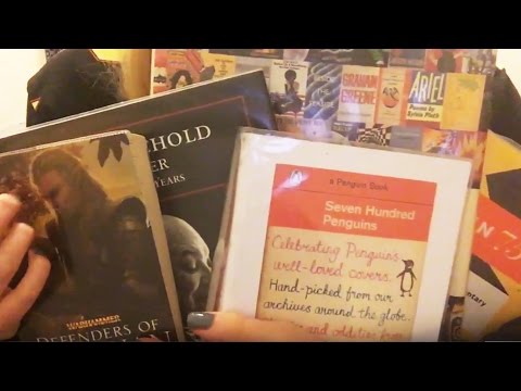 ASMR Book Haul Show and Tell (Tapping and Page Turning)