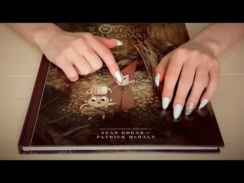 ASMR Gentle Tracing and Scratching ✨ art books (no talking)