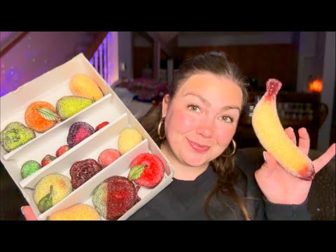 ASMR| TEXTURED Beaded Fruit Tingles🍎🍌🍊🍐 (tapping/scratching)