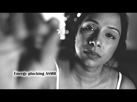 Indian ASMR, aura combing, energy plucking, mouth sounds, personal attention| B&W video