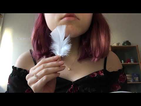 ASMR feather and tape sounds