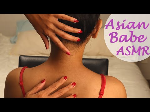 ASMR Back and Neck Massage Tingles + Triggers  with Jenny on a rainy day!