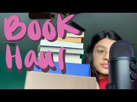 ASMR Book Haul 📚✨ (so many books + 2 unboxings)