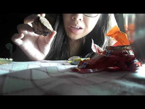 ASMR Eating Chocolates given by Aunt