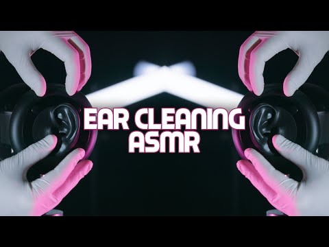 ASMR Ear Cleaning with Latex Gloves 👂 Massage. Relax. Sleep (No Talking; 8K)