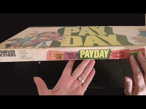 🎲 ASMR Vintage Board Game Sales 🎲 (Pay Day) ☀365 Days of ASMR☀