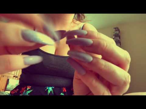 ASMR - Tapping on long lilac nails