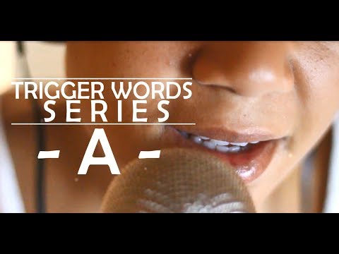 ASMR trigger words series: A // german, english & spanish