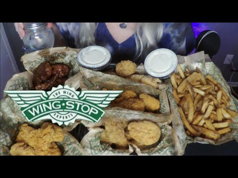 ASMR Epic Wingstop Mukbang & Chit Chat | Whispered Eat With Me Wings and Fries
