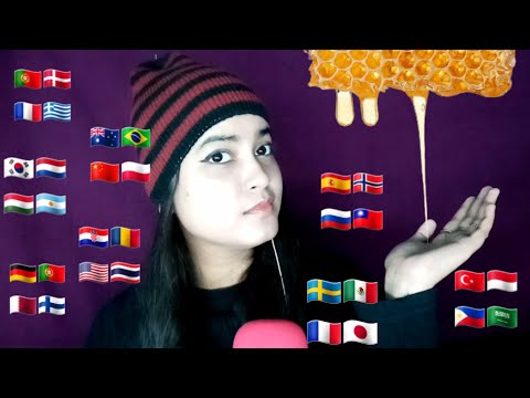 ASMR Whispering "HONEY" in 30 Different Languages
