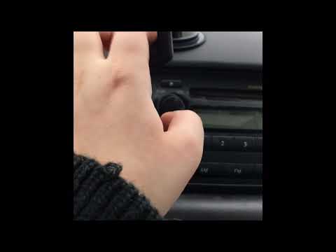 ASMR-Tapping in my car with hail sounds in the background