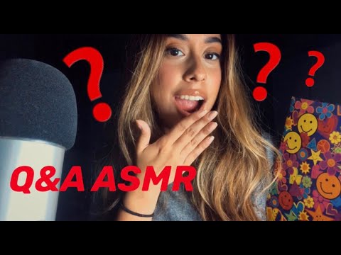 ASMR Answering Your Questions (Q&A) Eating Jolly Rancher