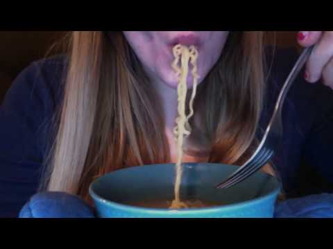 ASMR Eating Show: Ramen Noodles (Slurping & Gulping)