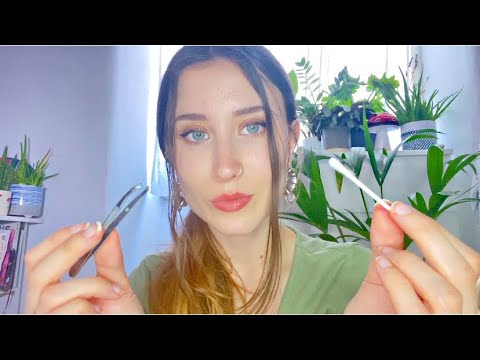 asmr | getting something out of your ears / cleaning your ears (lots of inaudible whispering)