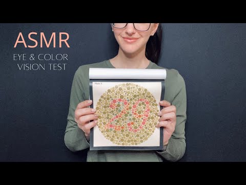 ASMR Color Blindness Test l Soft Spoken, Personal Attention, Eye Test