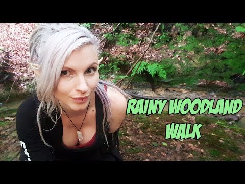 Outdoor ASMR in the Woods on a rainy day