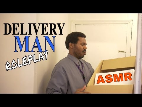 ASMR Delivery Man Roleplay Ear to Ear | Package Opening | Cardboard & Plastic Sounds | Binaural