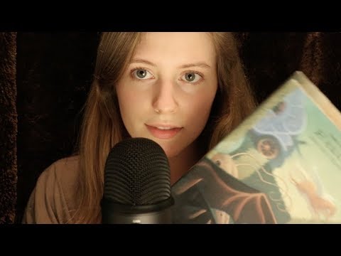 ASMR - Unintelligible Reading You to Sleep - (rain sounds, inaudible whispers, mouth sounds)