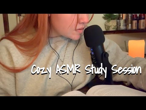 ASMR Join Me For a Study Session (Clicky Whispers, Tapping, Typing)
