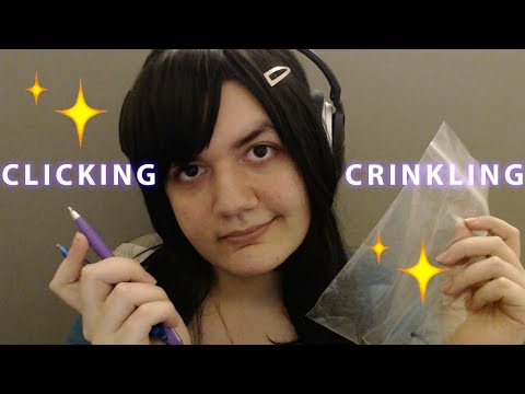 ✨ASMR✨ Clicky Pens and Extra Crinkly Bag Sounds for Sleep