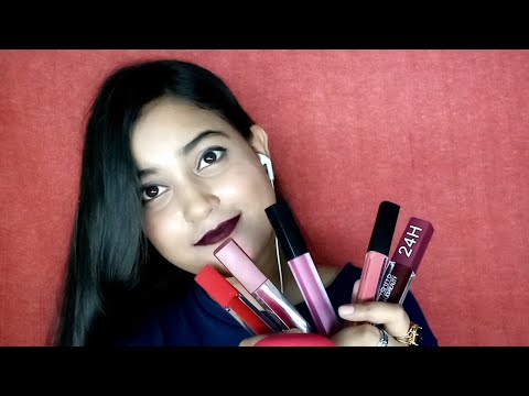 ASMR | Lipstick Application | Slight Inaudible | Mouth Sounds | Tapping