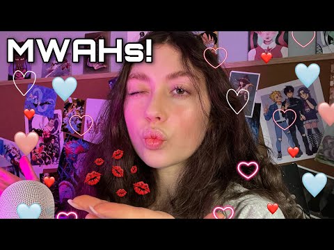 ASMR | 3 Types of Kisses ( mouth sounds, invisible slime )