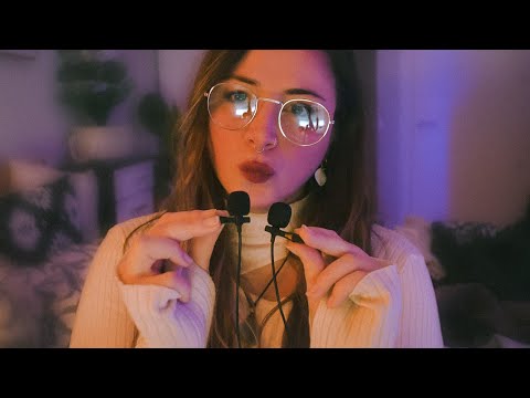 ASMR mouth sounds, tapping.. New mini Mics test! (whisper)