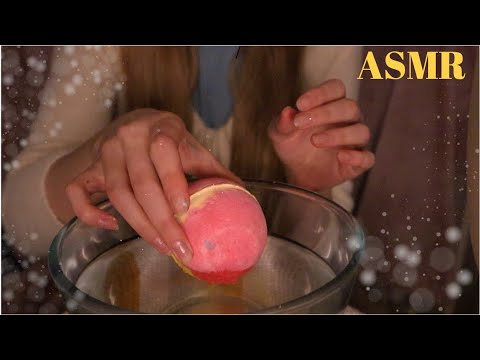 ASMR dissolving LUSH bath bombs | intense fizzing | no talking