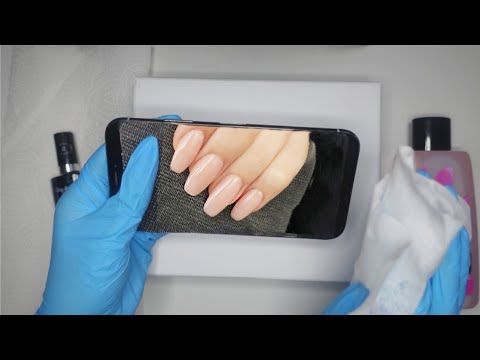 [ASMR] Nail Polish on iPhone to help you relax (tapping, whispering, touching)