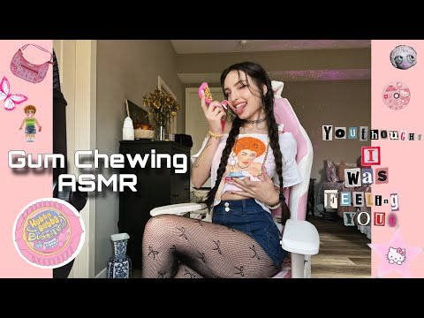 Gum Chewing ASMR w/ Intense Mouth Sounds, Extra Long Nail Tapping, Fabric Scratching, Rambles +