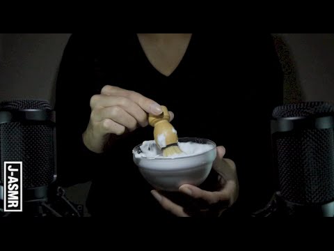 [音フェチ]シェービングクリームを塗る/Shaving Cream[ASMR]