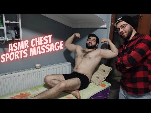 ASMR TURKISH SPORTS AND RELAXING MASSAGE-Asmr chest.abdominal,arm,leg massage