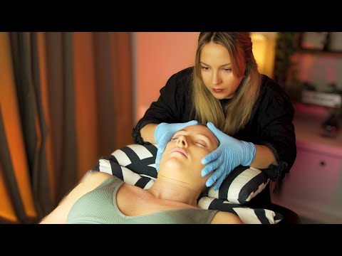 ASMR Gentle Skin Pulling, Cracking with Aromatherapy Face & Back Massage | 'Unintentional' Style