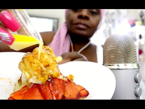 Lobster ASMR Eating Sounds Dessert + Panini Mukbang