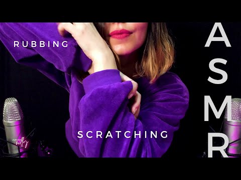 ASMR | Velvet Sweatshirt Scratching & Rubbing | Fabric Sounds (No Talking)