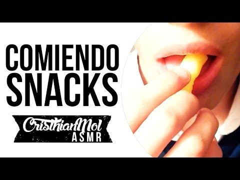 ASMR en Español/Spanish - Comiendo snacks (sonidos con la boca, manos) OIDO A OIDO