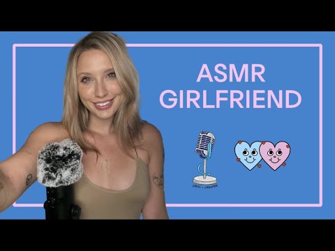 ASMR Girlfriend 💕 (spit painting, tattoo tracing, clothes scratching)