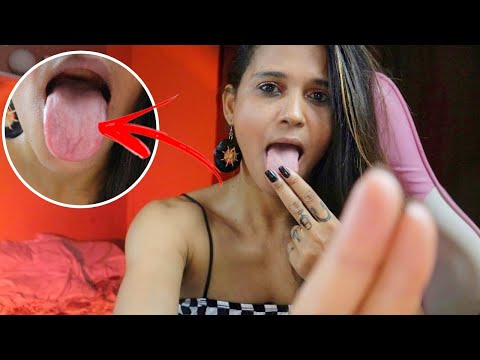 ASMR fast spit painting & lens Licking 👅💦