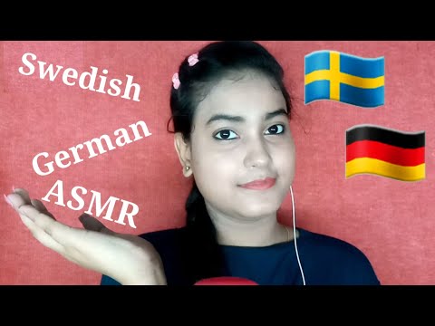 ASMR Swedish & German Tingly Trigger Words with Inaudible Mouth Sounds (Swedish & German ASMR)
