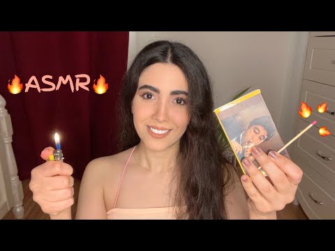 ASMR | How I Use My Lighters & Matches to Burn Your Negative Energies 🔥(Lighter Play)