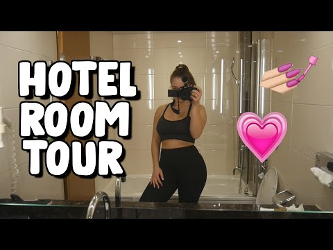 ASMR HOTEL ROOM TOUR 🏨 | Tapping & Scratching Around with Long Nails