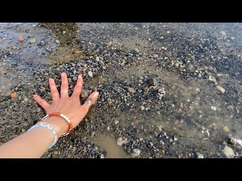 ASMR OUTSIDE | sand, water, rocks